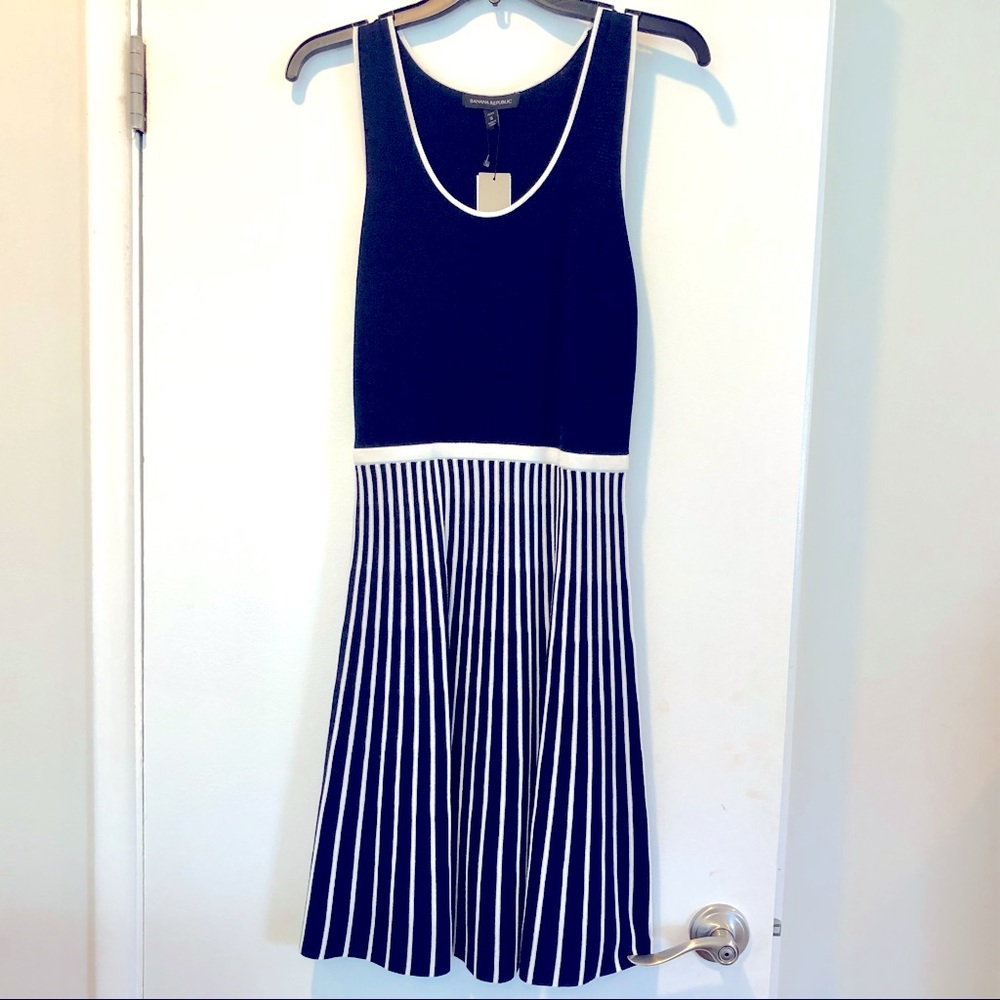 Petite Banana Republic Flared Knit Dress